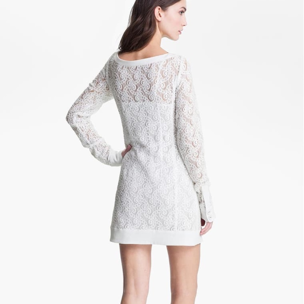 Nanette Lepore White lace dress, size 10 - Picture 2 of 7